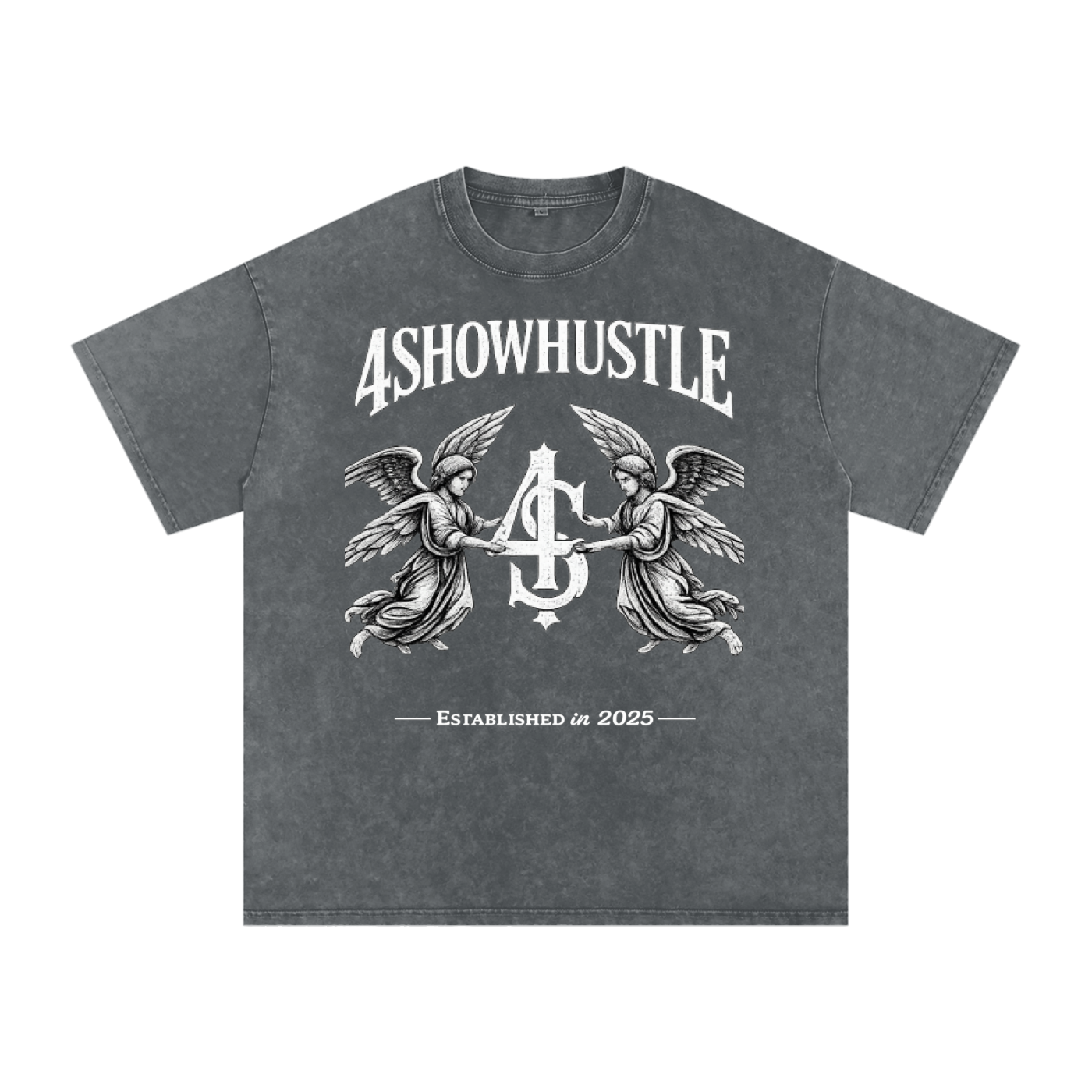 Snow Washed Oversized Cotton T-Shirt